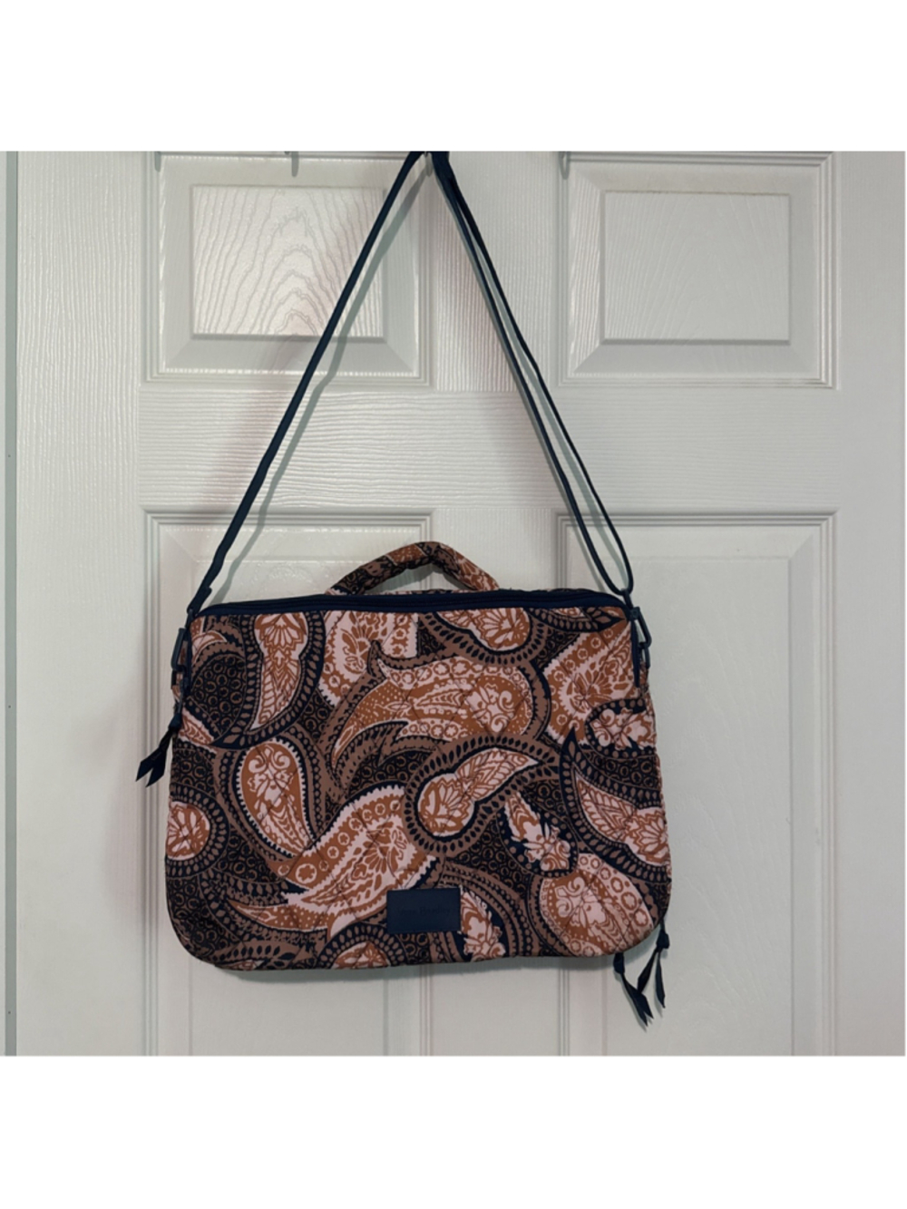 Vera Bradley Fern Paisley Laptop Computer Tote Bag Crossbody Ultralight Carry On